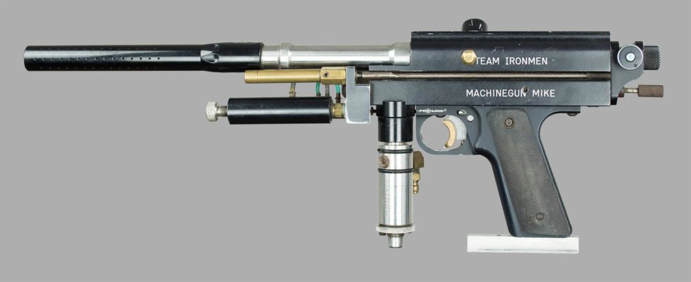 Left side of Machine Gun Mike's Autococker, c.1991/92.